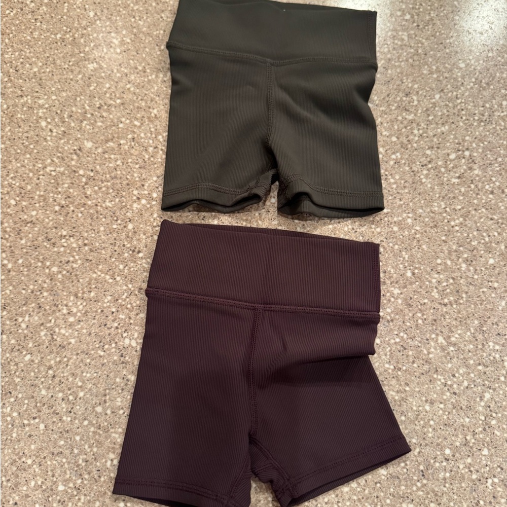 Little Bipsy Olive and Plum Shorts Set